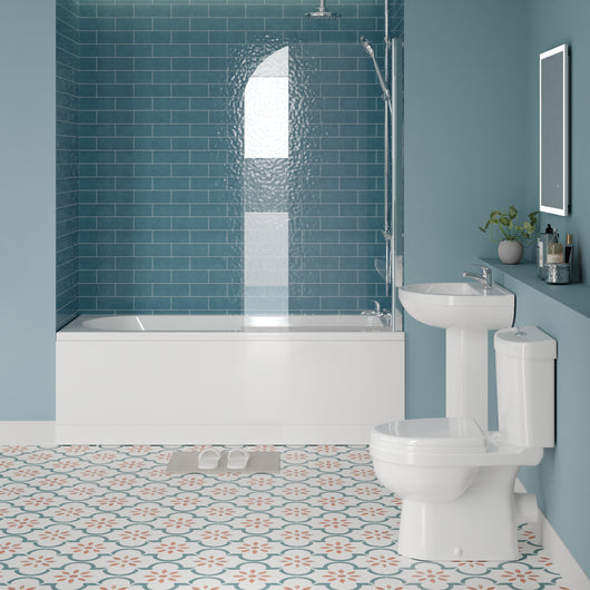  Alpha Conway 1700 Complete Shower Bathroom Suite - welovecouk