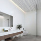 SDG PVC Ceiling Panel - 2700 x 250 x 9.5mm (5 Pack) - White Sparkle & Chrome