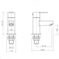 Aquadart Camden Basin Taps - Black