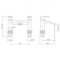 Finesse Dual Lever Bath Filler Tap