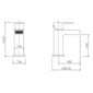 Aquadart Soho Mono Basin Mixer & ClickClack Waste - Chrome - welovecouk