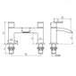 Aquadart Portobello Bath Filler - Chrome - welovecouk