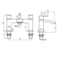 Aquadart Portobello Bath Shower Mixer - Chrome - welovecouk