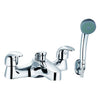  Conway Mini Mono Basin Mixer & Deck Bath Shower Mixer Packs - Chrome - welovecouk