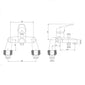 Aquadart Conway Bath Shower Mixer - Chrome - welovecouk