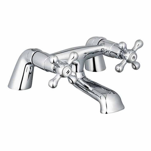  Kingsbury Traditional Bath Filler Tap - Chrome - welovecouk