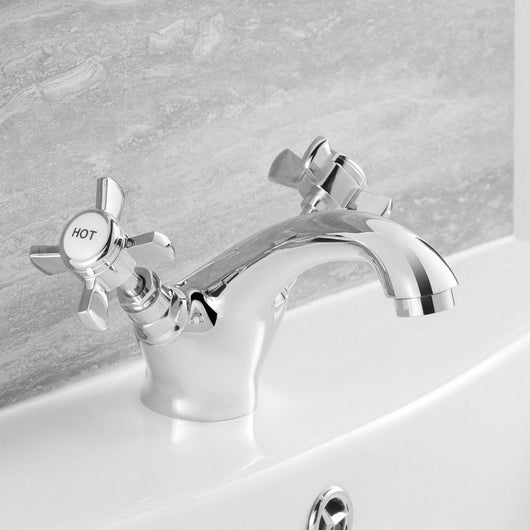  Aquadart Bayswater Mono Basin Mixer & ClickClack Waste - Chrome
