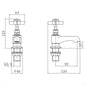 Aquadart Bayswater Bath Taps - Chrome