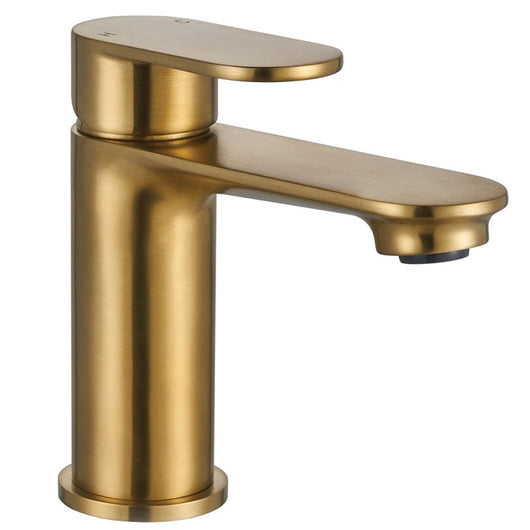  Aquadart Albury Mono Basin Mixer & ClickClack Waste - Brushed Brass