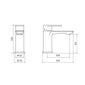 Aquadart Albury Mono Basin Mixer & ClickClack Waste - Chrome