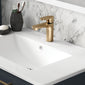 Aquadart Albury Mono Basin Mixer & ClickClack Waste - Brushed Brass
