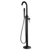  Aquadart Albury Freestanding Bath Shower Mixer - Black - welovecouk