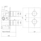 PORTO 1700mm Deluxe Thermostatic Shower Bathroom Suite with Slide Rail Kit - Brushed Brass