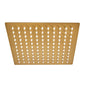 Aquadart Observa 200mm Square Thin Shower Head - Brushed Brass