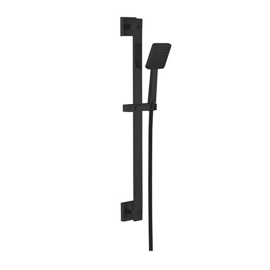  Pimlico Bath Shower Mixer with Slider Rail Kit - Black - welovecouk