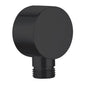 Aquadart Concealed Twin Valve with Squared Slide Rail Kit - Black / Round outlet - welovecouk