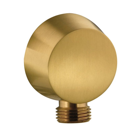  Aquadart Equate Concealed shower Valve with Round Shower Head , Arm & Slide Rail Kit - Brushed Brass - welovecouk