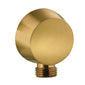 Aquadart Equate Concealed shower Valve with Round Shower Head , Arm & Slide Rail Kit - Brushed Brass