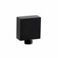 Niagara Square Concealed Twin Valve with Squared Slide Rail Kit - Black - welovecouk