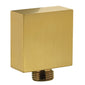 Aquadart Observa Concealed shower Valve with Square Shower Head , Arm & Slide Rail Kit - Brushed Brass