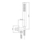 Aquadart Minimal Round Wall Outlet & Shower Kit - Chrome - welovecouk