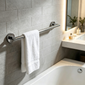 Assisted Living Yardley Grab Rail Concealed Fixings  - Mirror Polish