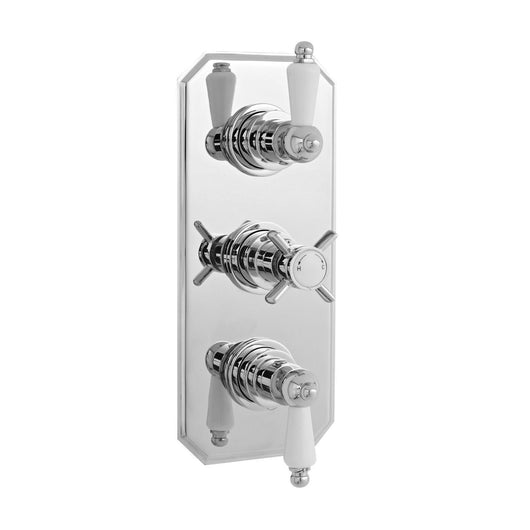  Nuie Beaumont Traditional Concealed Shower Valve Triple Handle - welovecouk