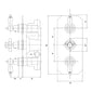 Nuie Beaumont Traditional Concealed Shower Valve Triple Handle - welovecouk