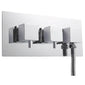SDG Premium Concealed Shower Valve with Slide Rail Kit + Wall Mounted 250mm Shower Head