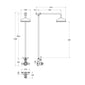 Hudson Reed Traditional Thermostatic Shower Kit With Fixed Head - Brushed Pewter - welovecouk