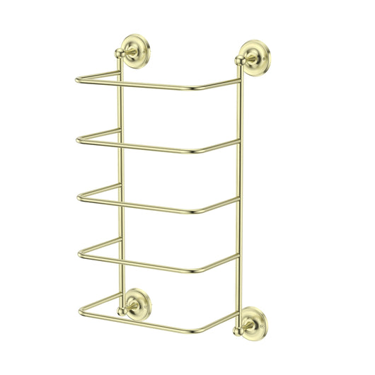  Holborn Towel Stacker- Brushed Brass - welovecouk
