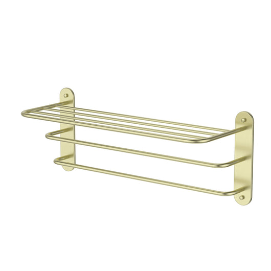 Holborn Towel Rack- Brushed Brass - welovecouk