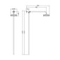 Hudson Reed Rigid Riser Shower Kit - Brushed Pewter - welovecouk