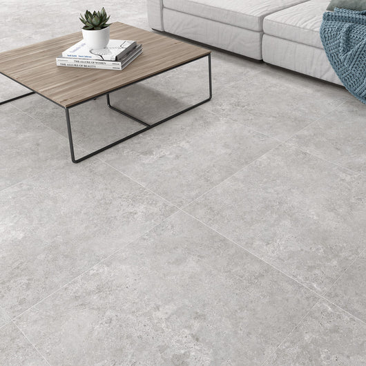  Edge Gris Square Porcelain Tile - welovecouk