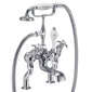 Burlington Anglesey Deck Mounted Bath Shower Mixer with S Adjuster