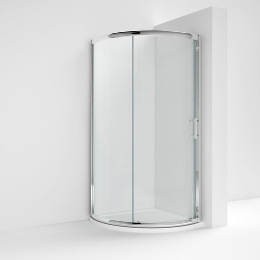  Nuie Pacific 860mm Single Entry Quadrant - Polished Chrome - AQSE1