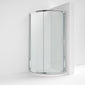 Nuie Pacific 860mm Single Entry Quadrant - Polished Chrome - AQSE1