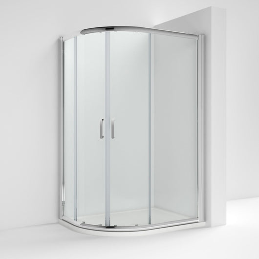  Nuie Pacific 900 x 760mm Offset Quadrant - Polished Chrome