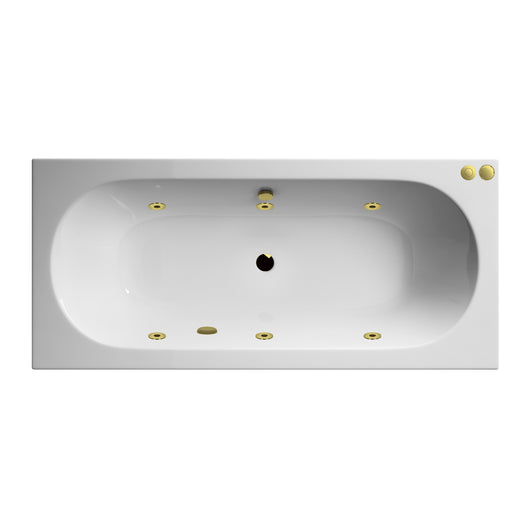  Arc Double Ended Whirlpool Hydrotherapy SPA Bath - 1700 x 750mm - welovecouk
