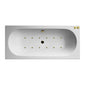 ARC Double Ended Hydrotherapy Air SPA Bath - 1800 x 800mm - welovecouk