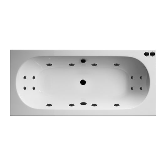  Arc Double Ended Whirlpool Hydrotherapy SPA Bath - 1700 x 750mm - welovecouk
