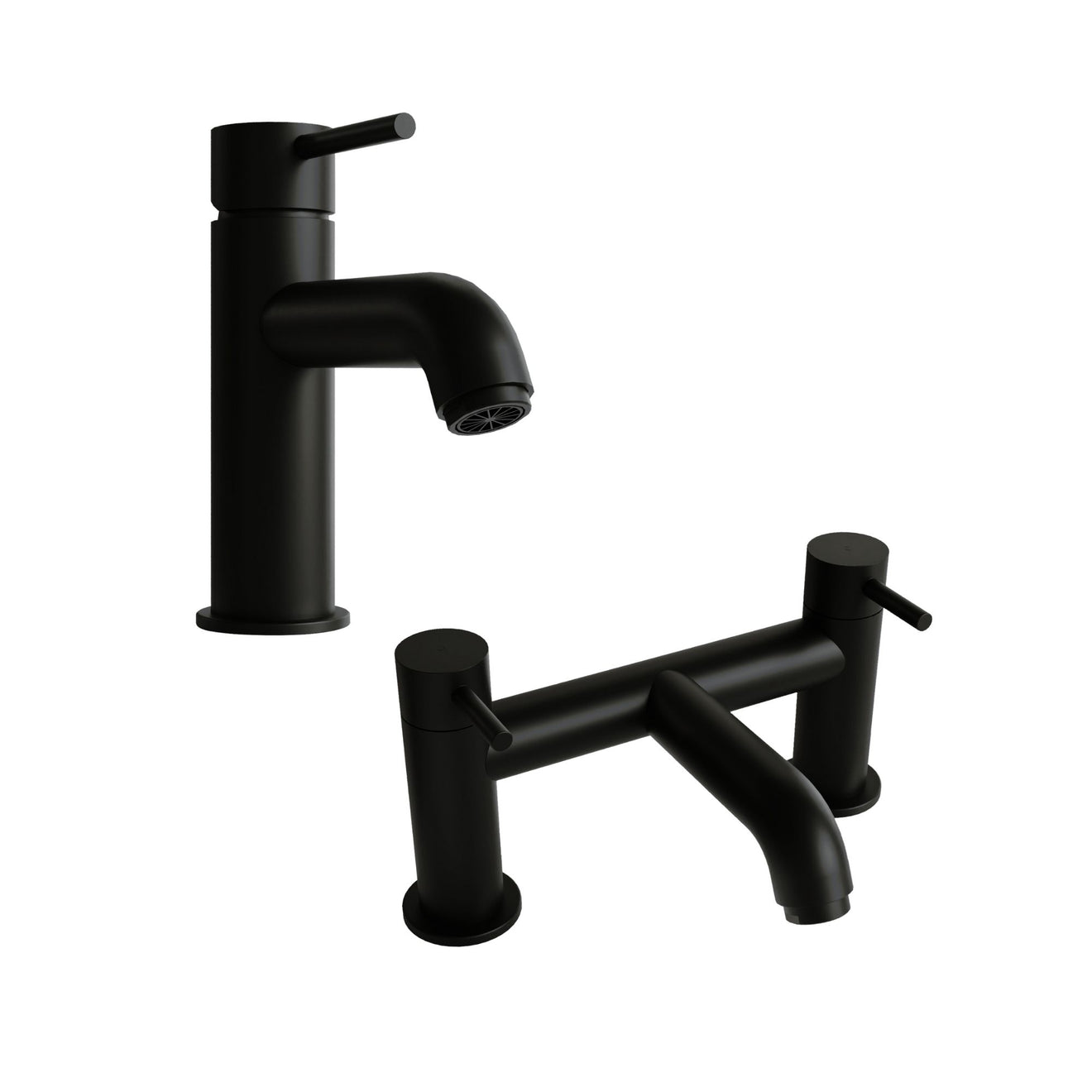 OAKLEY - Black Mono Basin Mixer Inc P/B Waste and Bath Filler 