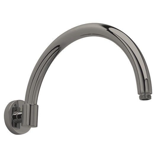  Nuie Curved 310mm Wall Mounted Shower Arm - Brushed Pewter - welovecouk