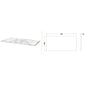 Nuie Arno 800mm Wall Hung 2-Drawer Vanity & Laminate Worktop - Gloss White