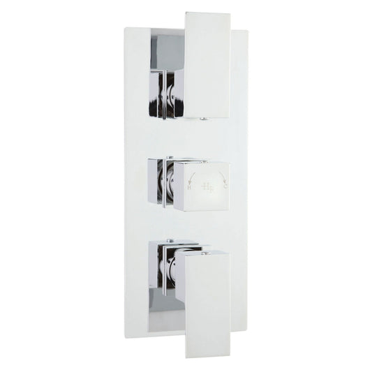  Quadro Concealed Shower Valve Triple Handle Chrome