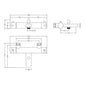 Nuie Arvan Wall Mounted Thermostatic Bath Shower Mixer - Chrome - welovecouk