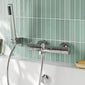 Nuie Arvan Wall Mounted Thermostatic Bath Shower Mixer - Chrome - welovecouk