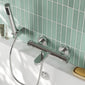 Nuie Arvan Wall Mounted Thermostatic Bath Shower Mixer - Chrome - welovecouk