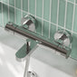 Nuie Arvan Wall Mounted Thermostatic Bath Shower Mixer - Chrome - welovecouk