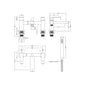 Nuie Arvan  Deck Mounted Bath Shower Mixer With Kit - Chrome - welovecouk